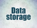 Data concept: Data Storage on Digital Data Paper background Royalty Free Stock Photo