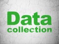 Data concept: Data Collection on wall background Royalty Free Stock Photo