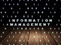 Data concept: Information Management in grunge