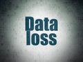 Data concept: Data Loss on Digital Data Paper background Royalty Free Stock Photo