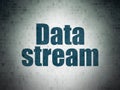 Data concept: Data Stream on Digital Data Paper background Royalty Free Stock Photo