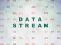 Data concept: Data Stream on Digital Data Paper background Royalty Free Stock Photo