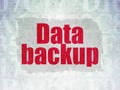 Data concept: Data Backup on Digital Data Paper background Royalty Free Stock Photo