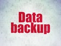 Data concept: Data Backup on Digital Data Paper background Royalty Free Stock Photo