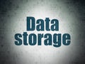Data concept: Data Storage on Digital Data Paper background Royalty Free Stock Photo