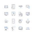 Data confidentiality line icons collection. Encryption, Privacy, Security, Confidentiality, Access, Integrity