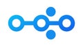 Data Connection Nodes Icon. Network Digital Link, vector design Generative AI Royalty Free Stock Photo