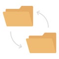 Data conversion Flat Vector icon which can easily modify or edit