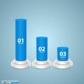 Data 3d growth chart art info Royalty Free Stock Photo