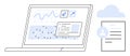 Data Dashboard on Laptop with Analytics and Cloud Document Management Integration Royalty Free Stock Photo