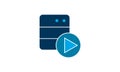 Data, database, folder, server, store icon vector illustration.