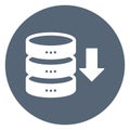 Data download  Isolated Vector icon easily edit or modify Royalty Free Stock Photo