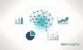 Data-Driven Brainpower: Visualizing Insights Royalty Free Stock Photo
