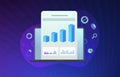 Data Driven Marketing - Digital Business Growth Optimization illustration concept. Conversion management and analysis vector icon