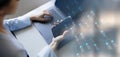 Data Encryption and Cybersecurity Technology Concept Illustrated on VIrtual Screen