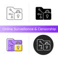 Data encryption icon Royalty Free Stock Photo