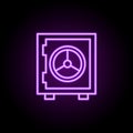 data encryption outline icon. Elements of Security in neon style icons. Simple icon for websites, web design, mobile app, info