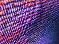 Data encryption security code on a computer display. Displaying program code on computer. Monitor closeup of function source code Royalty Free Stock Photo