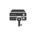 Data encryption vector icon Royalty Free Stock Photo