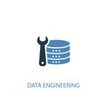 Data Engineering concept 2 colored icon Royalty Free Stock Photo