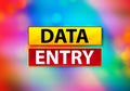Data Entry Abstract Colorful Background Bokeh Design Illustration