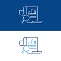 Data Examination Icon. Document Content Analysis.