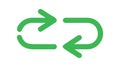 Data Exchange Icon for Synchronization and Two Way Flow, vector design Generative AI Royalty Free Stock Photo