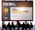 Data File Protection Firewall Malware Removal Concept