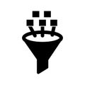 Data filter Isolated Vector icon which can easily modify or edit Royalty Free Stock Photo