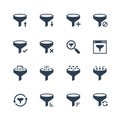 Data filtering icon set