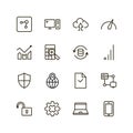 Data flat icon Royalty Free Stock Photo