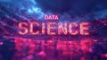 Data flow concept, big data technology and data science illustration, visualizing complex information. Generative AI Royalty Free Stock Photo