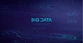 Industry cyber complex big data sound visulization. Abstract Big Data Flow Background. Royalty Free Stock Photo