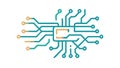 Data Flow Network, Interconnected System, Digital Pipeline, vector design Generative AI Royalty Free Stock Photo