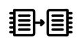 Data Flow Process Automation Icon: System Workflow, vector design Generative AI Royalty Free Stock Photo