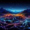 Data Flow: Streams of Data Merging and Diverging