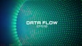 Data flow tunnel. Geometric round background. Coding development abstact Royalty Free Stock Photo