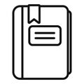 Data folder icon outline vector. Web contact Royalty Free Stock Photo