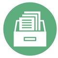 Data folder Isolated Vector Icon which can easily modify Royalty Free Stock Photo