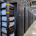 Data fortress: server room houses advanced technology, meticulously to maintain efficient workflows, safeguard critical