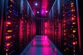 Data fortress: server room houses advanced technology, meticulously to maintain efficient workflows, safeguard critical