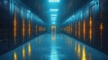Data fortress: server room houses advanced technology, meticulously to maintain efficient workflows, safeguard critical