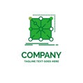 Data, framework, App, cluster, complex Flat Business Logo templa