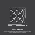 Data, framework, App, cluster, complex Icon. Line vector symbol for UI and UX, website or mobile application Royalty Free Stock Photo