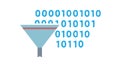Data Funnel Icon: Information Filtering and Data Processing, vector design Generative AI Royalty Free Stock Photo