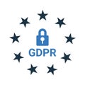 Data, gdpr, privacy icon. Simple editable vector design isolated on a white background Royalty Free Stock Photo