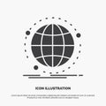 Data, global, internet, network, web Icon. glyph vector gray symbol for UI and UX, website or mobile application Royalty Free Stock Photo