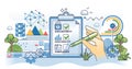 Data governance best practices for file security outline hands concept