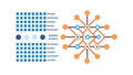Data grid and neural network, symbolizing advanced computing, vector design Generative AI Royalty Free Stock Photo