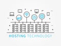 Data Hosting Infrastructure with server system